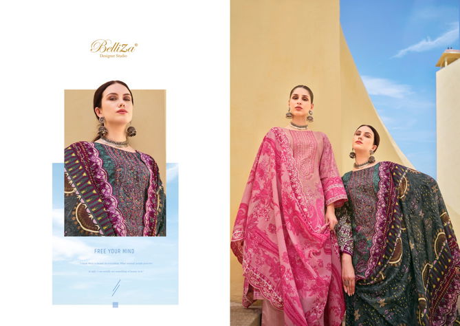 Guzarish Vol 15 By Belliza Digital Pure Cotton Printed Dress Material Wholesale Shop In Surat